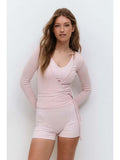 Load image into Gallery viewer, Solid Tie-Waist Long Sleeve Blouse