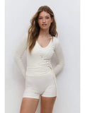 Load image into Gallery viewer, Solid Tie-Waist Long Sleeve Blouse