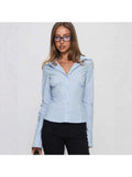 Load image into Gallery viewer, Striped Patchwork Tie-Waist Shirt